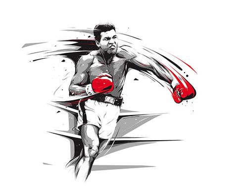 40 Punchy Designs and Illustrations with a Boxing Theme Sports Illustrations Art, Boxing Tattoos, Boxing Images, Bob Marley Art, Adobe Illustrator Draw, Muhammed Ali, Boxing Posters, Gym Art, 광고 디자인