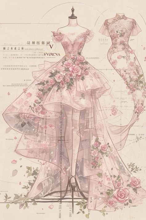 Fashion Design Inspiration, Dreamy Gowns, Fashion Drawing Sketches, Dress Design Drawing, Clothing Design Sketches, Fantasy Dresses, Fashion Drawing Dresses, Dress Design Sketches, Fashion Illustration Dresses