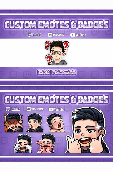 I will make premium twitch emote and badge with the cheapest price. stream layout, hype emote twitch, obs themes, anime emotes, custom emoji discord, twitch chat overlay in game, global twitch emotes, bttv mobile, brb screen, making twitch emotes, trihard emote, stream overlay template, sadge twitch, streamelements overlays, catjam twitch, bbtv twitch, 3head emote, among us discord emojis, tv emote, 4head twitch, kekw twitch, free streamlabs themes, obs chat overlay, animated twitch overlays, di Hi Emote Twitch, Male Twitch Emote, Hype Emote, Stream Layout, Anime Emotes, Emoji Discord, Custom Emoji, Badges Ideas, Heart Emote