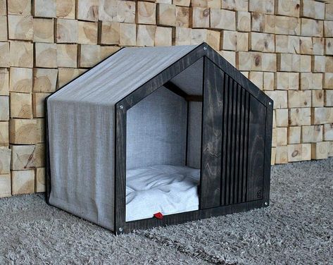 Dog Bed House, Luxury Dog House, Staffordshire Bull Terriers, Modern Dog Houses, Indoor Dog House, Wooden Dog House, Dog House Bed, Puppy Obedience Training, Large Dog House