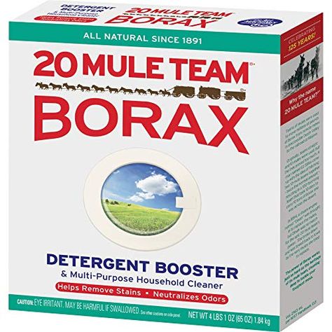 Borax vs Washing Soda: How and When to Use Them• Everyday Cheapskate Borax Laundry, Laundry Booster, Unclog Drain, Get Rid Of Ants, Natural Laundry, Washing Soda, Water Molecule, Household Cleaner, Laundry Detergent