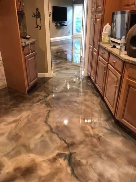 Epoxy Concrete Floor, Concrete Floors In House, Epoxy Floor Designs, Marble Flooring Design, Metallic Epoxy Floor, Barn House Design, Concrete Stained Floors, Mcm House, Epoxy Flooring