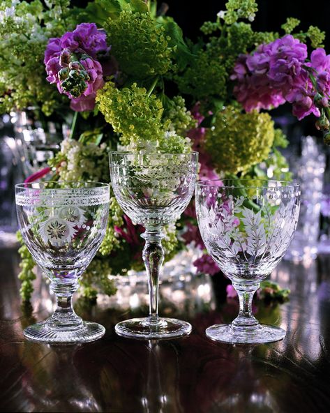 William Yeoward Crystal, Lifestyle Books, Glass Wear, William Yeoward, Furniture Fabrics, Butlers Pantry, Margaret Thatcher, Table Scapes, Crystal Stemware