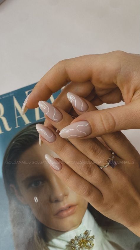 Milky Nails, Minimal Nails, Casual Nails, Neutral Nails, Spring Nail, Marble Nails, Minimalist Nails, American Beauty, Chic Nails