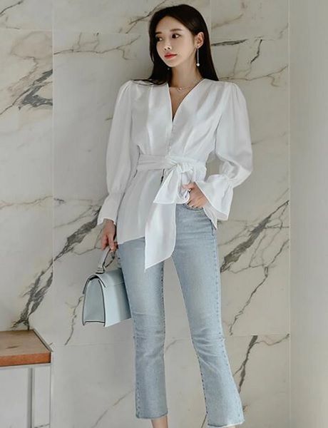 Color: White Style: Office Lady Pattern Type: Solid Material: Cotton, Polyester The post Bow Chiffon Casual Work Wear Office Loose Tops Blusas appeared first on Power Day Sale. Work Wear Office, Peplum Shirt, Casual Work Wear, White Shirts Women, Elegant Shirt, Loose Tops, Outfits Summer, Look Chic, Work Casual