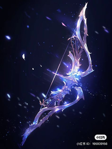 Celestial Bow And Arrow, Panah Aesthetic, Magic Swords Fantasy, Fantasy Jewelry Magic, Staff Magic, Magical Item, Bahasa Jepun, الفن الرقمي, Image Moto