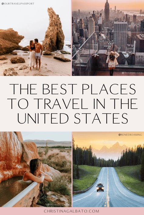 Check out the 10 best places to visit in the U.S. for our luxury travel influencers out there! Top States To Visit In The Us, Travel In Usa Top 10, Top 10 Places To Visit In The Us, Top Places To Visit In The Us, Christina Galbato, Usa Trips, Southern California Travel, Travel Spain, Yosemite Falls