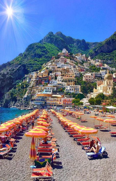 Summer Beach Photography, Positano Beach, Amalfi Coast Travel, Italy Tourism, Italian Vacation, Positano Italy, Amalfi Coast Italy, Girl Beach, Holiday Places