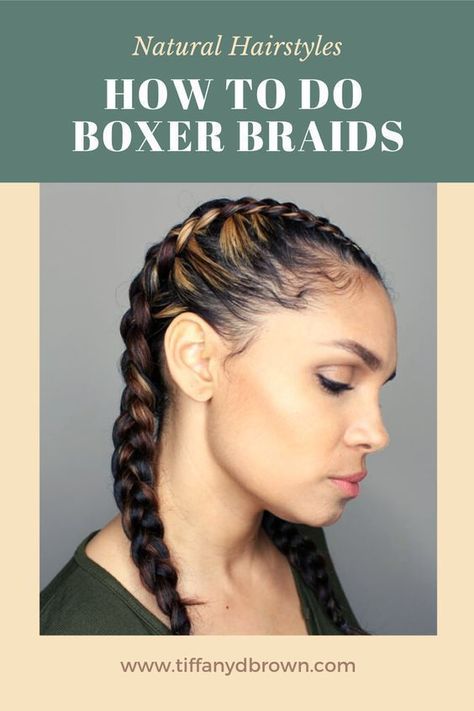 Braids are common hairstyle for women. Some have mastered the art of braiding, some have not. If you are one of the people, who has not yet tried braiding here's a step by step tutorial on how to do boxer braids. #howtofoboxerbraids #boxerbraidstutorial #tutorialonyourself Style Of Braids, Boxer Braids Tutorial, Boxer Braids Hairstyles, Tutorial Braids, Dutch Braid Styles, Braids French, Braids Step By Step, Braids Tutorial, Braids Natural Hair