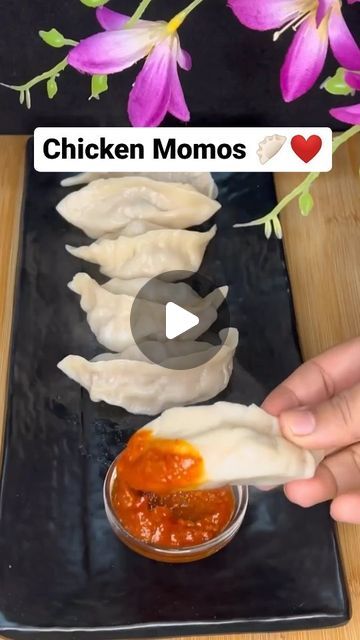 herbsandflavours.in on Instagram: "Calling all foodies ! Get ready to experience a taste sensation like no other with these Chicken Momos🥟❤️  Little yummy pockets of deliciousness are bursting with savory chicken filling, wrapped in a delicate dough, and steamed to perfection.😍💯  Do give it a try !!!   Anyone can cook ✨  Follow @herbsandflavours.in for more such delicious content ❤️  DM for credits ✨   #herbsandflavoursin #chickenmomos #momos #chicken #momo  #dumplings #chickenrecipes #chickenlover #foodlovers #nonvegfood #food #foodporn #foodie #foodiesofinstagram #foodphotography #homemade #foodblogger #mumbaifoodie #mumbaifood #streetfood #streetfoodindia #delhifoodie #indianfoodie #foodreels #trending #reelsinstagram #recipe #easyrecipe #explorepage #bhfyp" How To Make Chicken Momos, Momo Recipe Chicken, Momos Chicken, Chicken Momo Recipe, Chicken Momos Recipe, Momo Dumplings, Chicken Momos, Steamed Momos, Momos Recipe