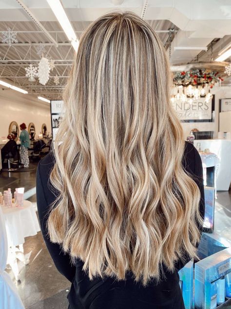 Cute Blonde Hair Colors Ideas Highlights, Butter Cream Hair Color, Blonde Highlights With Extensions, Buttercream Blonde Hair Highlights, Butter Blonde Highlights On Brown Hair, Blonde Hair To Show Hair Dresser, Cream Blonde Hair Highlights, Butter Cream Blonde Hair, Cream Blonde Highlights