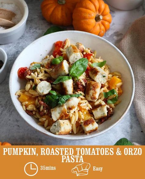 Pumpkin Roasted, Protein Ingredients, Sundried Tomatoes, Cheese Chicken, Orzo Pasta, Chicken Sausage, Pasta Dish, Low Fat Recipes, Dried Tomatoes