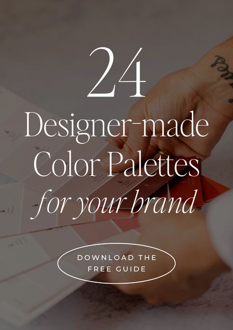 Looking for inspiration for your brand colors? Look no further! We've got an instant download just for you with 24 color palette options (complete with HEX codes) in 8 different brand styles! Brand Color Palette Hex Codes, 4 Color Palette, Color Palette Inspiration, Hex Color, Palette Inspiration, Hex Color Codes, Hex Codes, Color Codes, Color Palette Design