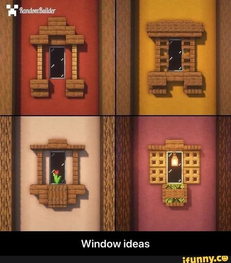 Found on iFunny Minecraft Kale, Chalet Minecraft, Minecraft Window, Minecraft Hack, Construction Minecraft, Case Minecraft, Minecraft Decoration, Rumah Minecraft Sederhana, Minecraft House Plans