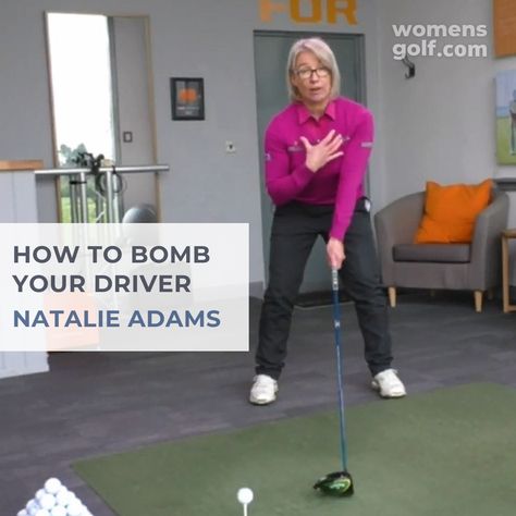 Natalie Adams from Smash Factor Golf Coaching demonstrates how to increase your long drive distance and add yards to your drive with her top 3 tips for how to hit longer and straighter drives. Golf Coaching, Golf Tips For Women Swings, Learning To Drive Tips, Driving Range Golf, Defensive Driving, Golf Driver, Golf Tips Driving, Golf Inspiration, Golf Drivers