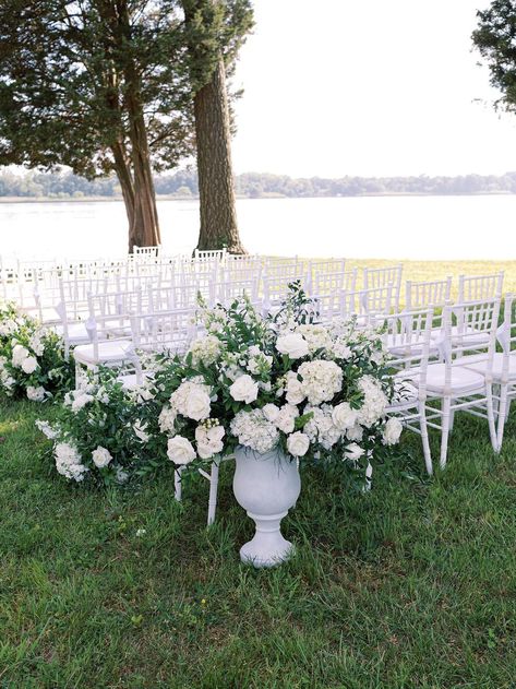 Waterfront Wedding Ceremony, Outdoor Wedding Ceremony Ideas, Tented Wedding, Indoor Ceremony, Waterfront Wedding, Manor Wedding, Wedding Ceremony Ideas, Outdoor Venues, Tent Wedding