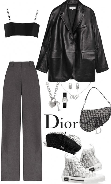 Dior Inspo Outfit, Casual Dior Outfit, Dior Fashion Outfits, Dior Outfits Women Fashion, Dior Style Outfit, Dior Clothes Outfit, Dior Clothes Casual, Dior Outfit Aesthetic, Dior Lookbook