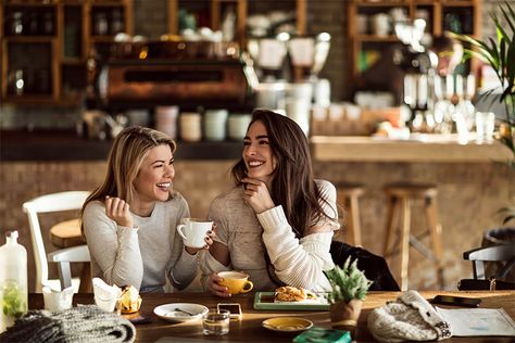 150+ Cute And Long Paragraphs For Best Friends Bagel Store, Women Talking, Coffee Shot, Long Paragraphs, Women Talk, Drinking Coffee, Friend Photoshoot, Happy Women, Best Coffee