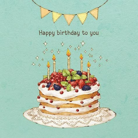 Happy Birthday Illustration, Happy Birthday Vintage, Birthday Greetings Friend, Happy Birthday Art, Happy Birthday Greetings Friends, Happy Birthday Wallpaper, Birthday Illustration, Birthday Wishes Messages, Happy Birthday Wishes Cards