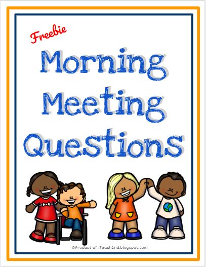 Classroom Freebies - Top educators bringing you the best resources for your classroom every day and always free! Morning Meeting Questions 2nd Grade, Sel Morning Meeting Questions, Community Circle Questions, Question Of The Day Kindergarten, Community Circles In The Classroom, Morning Questions For Students, Circle Questions, Connection Questions, Morning Meeting Questions