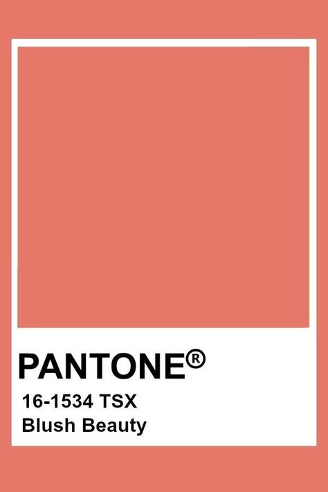 Blush Pantone, Pantone Rose, Pantone Orange, Coral Pantone, Pantone Tcx, Pantone Color Chart, Pantone Swatches, Pantone 2020, Pantone Palette