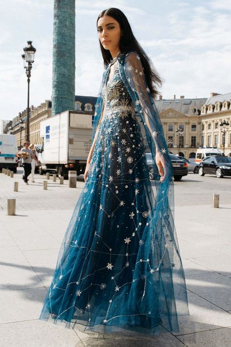 CONSTELLATION DRESS Blue Star Wedding Dress, Galactic Dress, Summer Solstice Wedding, Celestial Dress, Summer Solstice, Mode Inspo, The Divine, Beautiful Gowns, Fancy Dresses