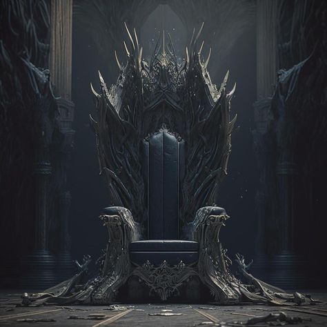 illustration of the hell throne hall with a throne, idea for scary background backdrop, fantasy throne, majestic throne room decorated, Royal Throne Aesthetic, Throne Fantasy Art, Fairy Throne Room, Throne Room Art, Throne Reference, Throne Background, Fantasy Throne Room, Throne Room Fantasy Art, Evil Throne Room