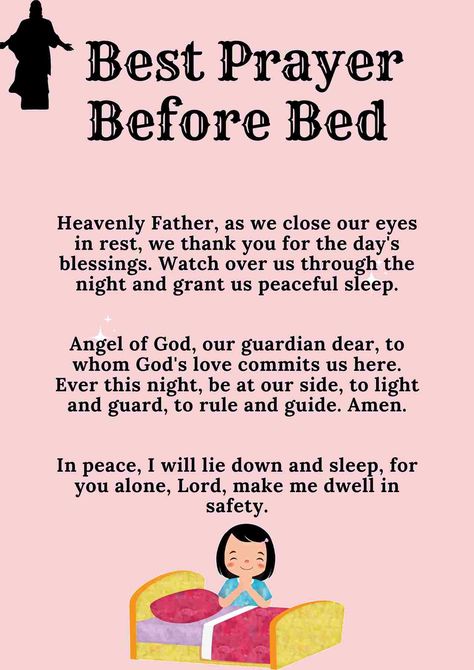 Best Prayer Before Bed Prays To Say Before Bed, Before Bed Prayer, Bed Time Prayer For Kids, Good Prayers Before Bed, Prayers To Say Before Bed, Prayers Before Bed, Night Time Prayers, Psalm Magic, Bible Verses About Relationships