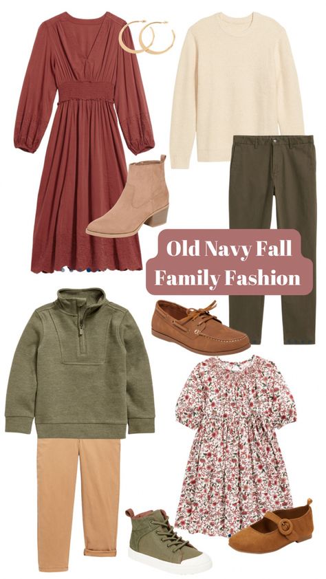 Fall Family Photo Outfits from Old Navy! Thanks so much for being here 🤗 follow me for more easy shopping!! #familyphotooutfits #familyfashion #familyphotooutfitideas #fallfashion2022 #fallfamily2022 #trendyfallfashion #cozyfallvibes #weddingguest Follow my shop @sophialbtaylor on the @shop.LTK app to shop this post and get my exclusive app-only content! #liketkit #LTKSeasonal #LTKfamily #LTKkids @shop.ltk https://liketk.it/3OOKN Family Of 4 Outfit Ideas, Mauve Fall Family Photos, Family Photo Outfits Jewel Tones, Fall Family Photo Outfits Color Combos 2024, Winter Family Photo Outfits Color Combos, Buffalo Plaid Family Pictures Outfits, Blue And Tan Family Photo Outfits, Mauve Family Photo Outfits, Burgundy Family Photos Outfit Ideas