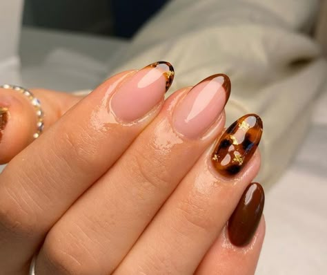 Tortoiseshell Accessories, Cheetah Print Nails, Unghie Sfumate, Retro Nails, November Nails, Simple Gel Nails, Her Nails, Leopard Nails, Neutral Nails