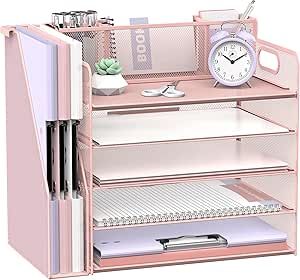 Cute Desk Accessories For Work, 2025 Wishlist, Teacher Organizer, Organized Desk, Desktop File Organizer, Folder Organizer, Folder Holder, Paper Organizer, Stationery Obsession