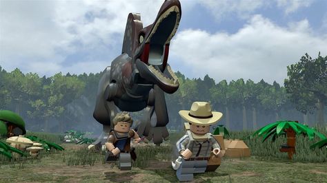 Lego Jurassic World Game, Lego Humor, Lego Jurassic Park, Lego Dinosaur, Lego Jurassic, Lego Jurassic World, Free Lego, Lego Games, Classic Lego