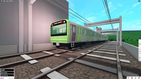 Train Station Bloxburg, Bloxburg City Layout Small Plot Nyc, New York Decals Bloxburg, Bloxburg Subway Station, Bloxburg Korean Town, New York Bloxburg, Nyc Layout, Blockburg House, Japan Town