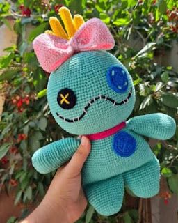 Scrump Amigurumi Free Pattern, Crochet Lilo And Stitch, Scrump Lilo And Stitch, Stitch Amigurumi, Cute Crochet Amigurumi, Stitch Stuffed Animal, Crochet Baby Dress Free Pattern, Tractor Coloring Pages, Crochet Baby Doll