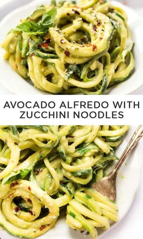 Alfredo With Zucchini, Zucchini Alfredo, Zucchini Dinner Recipes, Alfredo Recipes, Best Healthy Recipes, Recipes Zucchini, Zucchini Noodle Recipes, Zoodle Recipes, Simply Quinoa