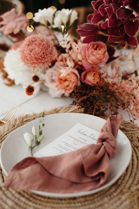 LAUREN & CHRIS’ BYRON BAY WEDDING – Hello May Hire Style, Byron Bay Weddings, Wedding Place Settings, Wedding Table Settings, Wedding Mood Board, Wedding Tablescapes, Wedding Mood, Desert Rose, Place Setting