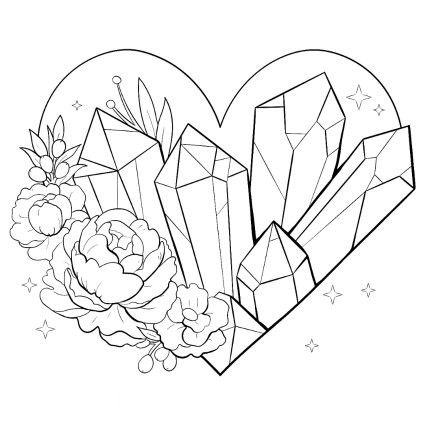 Witch Coloring Pages For Adults Free, Dnd Idea, Card Collage, Gem Tattoo, Witch Coloring Pages, Crystal Drawing, Coloring Pages Inspirational, Projets Cricut, Posca Art