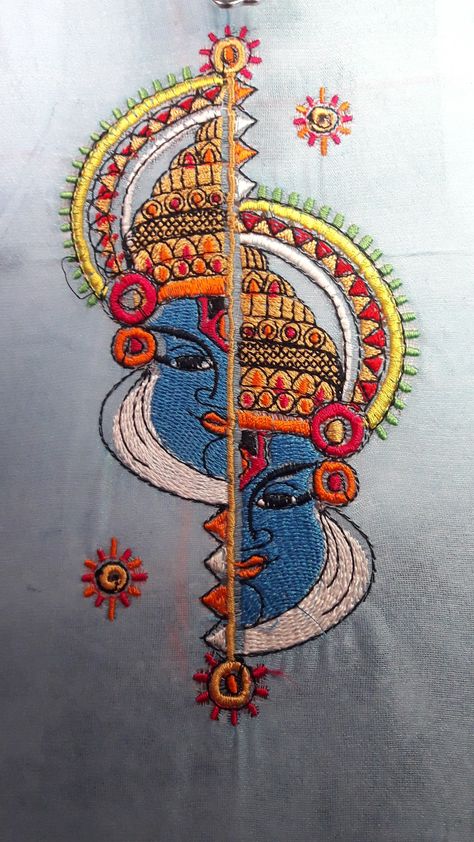 Kantha Embroidery Designs, Fabric Painting Techniques, Ideas Embroidery, Machines Fabric, Kantha Embroidery, Embroidery On Kurtis, Hand Embroidery Patterns Flowers, Handmade Embroidery Designs, Computer Embroidery