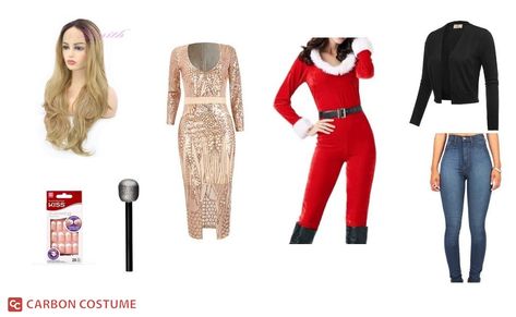 Mariah Carey Costume, Diva Aesthetic, Clothing Studio, Halloween Express, Santa Outfit, Costume Diy, Cosplay Halloween, All I Want For Christmas, Be My Baby