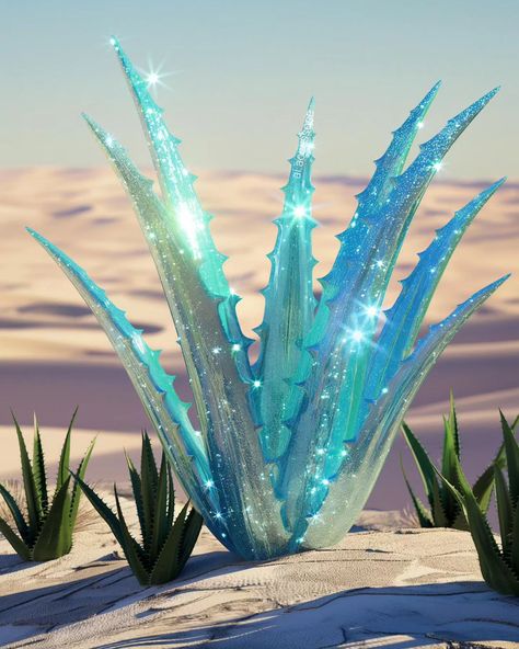 Good morning/afternoon 🥰 diamond glass aloe vera is absolutely gorgeous 😍 #aiart #iridescent #aiartistofinstagram #aloevera #desert #diamond #glass #beautiful #sparkle #dreamy #glitter #glitterart Cleopatra Vibes, Anais Wallpaper, Egyptian Cleopatra, Images Design, Crystal Aesthetic, Air Fighter, Glitter Art, Titanfall, Morning Dew