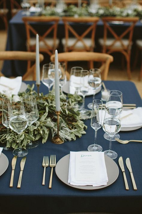 Blue And Greenery Wedding, Navy Blue Groomsmen, Blue Groomsmen Suits, Navy Blue Wedding Theme, Blue Groomsmen, Greenery Wedding Centerpieces, Popular Wedding Colors, Wedding Color Ideas, Sage Green Bridesmaid Dress