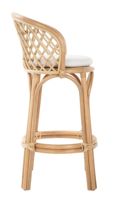 Rattan Counter Stools, Rattan Bar, Hanging Rattan, Rattan Stool, Rattan Bar Stools, Furniture Selection, White Bar Stools, Natural Kitchen, Stools For Kitchen Island