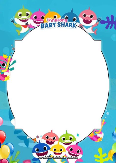 FREE Printable Baby Shark Birthday Invitation Templates – FREE Printable Birthday Invitation Templates – Bagvania