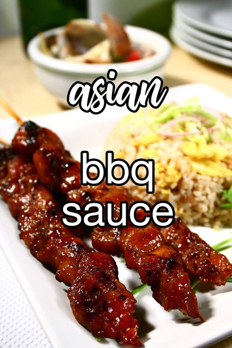 Asian BBQ Sauce | CDKitchen.com Asian Barbeque Sauce, Chinese Bbq Sauce Recipe, Chinese Barbecue Sauce, Asian Bbq Recipes, Asian Barbecue Sauce Recipe, Korean Barbecue Sauce Recipe, Bbq Rib Sauce, Chinese Bbq Sauce, Chicken And Ribs