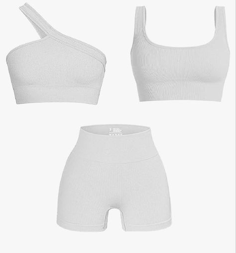 Workout Sets For Women, Two Piece Outfits, Perfect Gift For Girlfriend, Workout Outfits, High Intensity Workout, Women's Workout, Tank Top Bras, High Waist Shorts, Crop Top Bra