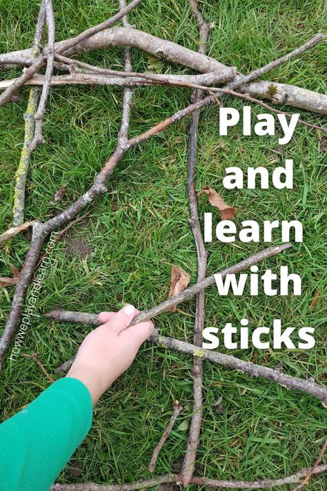 Child picking up stick Nature Counting Activities, Outdoor Loose Parts Play Ideas, Bush Kinder Activities, Bush Kindy Ideas, Forest School Ideas Outdoor Play, Eyfs Forest School, Outdoor Education Kindergarten, Forest School Games, Outdoor Learning Eyfs