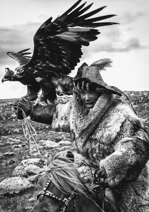 Amazing!! Eagle Hunter, Golden Eagle, An Eagle, Foto Art, People Of The World, World Cultures, 인물 사진, Mongolia, People Around The World