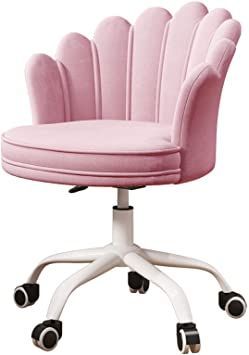 LIYANJJ Desk Chair Velvet Task Vanity Chair Home Office Chair Adjustable Rolling Swivel Chair with Wheels for Teens Adults Bedroom Study Room Bedroom Desk Chair, Luxury Office Furniture, Modern Desk Chair, Velvet Office Chair, Office Desk Chairs, Makeup Chair, Comfortable Office Chair, Chair Office, Bedroom Desk