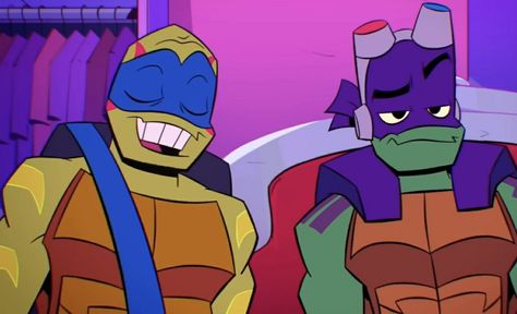 ROTTMNT TMNT Leo And Donnie, Disaster Twins, Mestre Splinter, Tmnt Leo, Ninja Turtles Funny, Teenage Ninja, Teenage Ninja Turtles, Tmnt Artwork, Tmnt Art