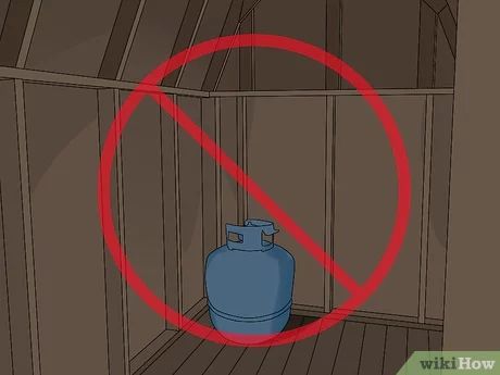 How to Store a Propane Tank Outside: 12 Steps (with Pictures) Propane Tank Storage Ideas, Generator Enclosure Diy, Propane Tank Storage, Propane Tank Art, Propane Appliances, Propane Tank Cover, Propane Cylinder, House Heating, Diy Tank